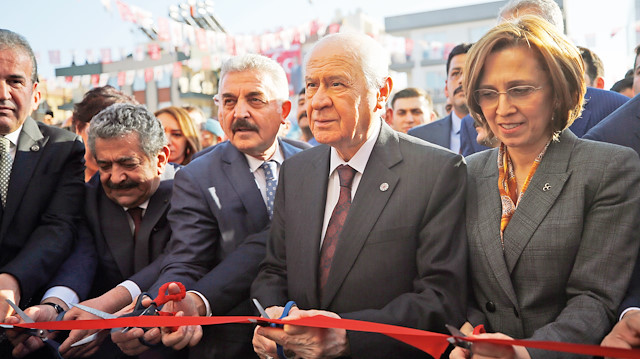 Bahçeli, partisinin Antalya İl Başkanlığı binasının açılışını yaptı.