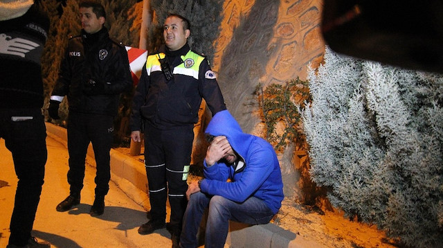 Konya'da drift atarken yakalan genç hüngür hüngür ağladı