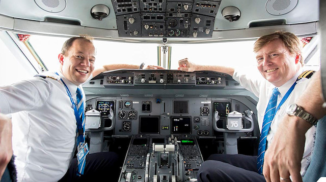 Hollanda Kralı Willem-Alexander, Amsterdam-İstanbul uçuşunda pilotluk yaptı. 

