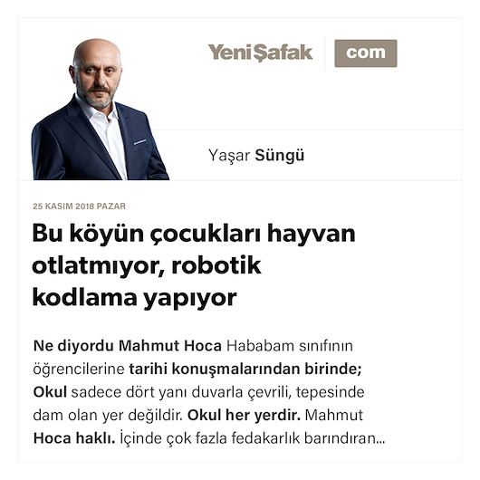 Bu köyün çocukları hayvan otlatmıyor, robotik kodlama yapıyor