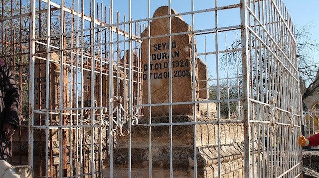
Mardinli Ezidi Seyro Duran’ın Midyat ilçesindeki mezarı  