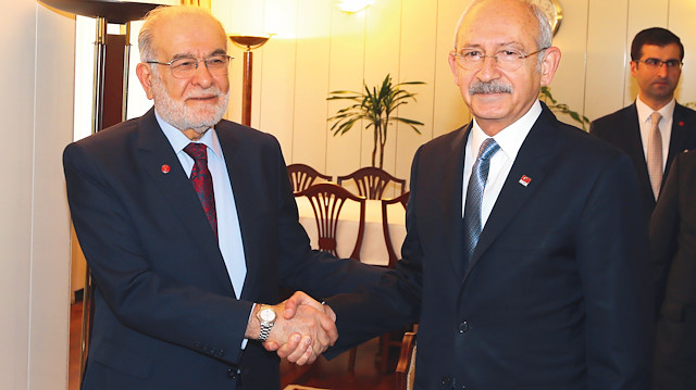 CHP Genel Başkanı Kemal Kılıçdaroğlu Saadet Partisi Genel Başkanı Temel Karamollaoğlu’nu ziyaret etti.