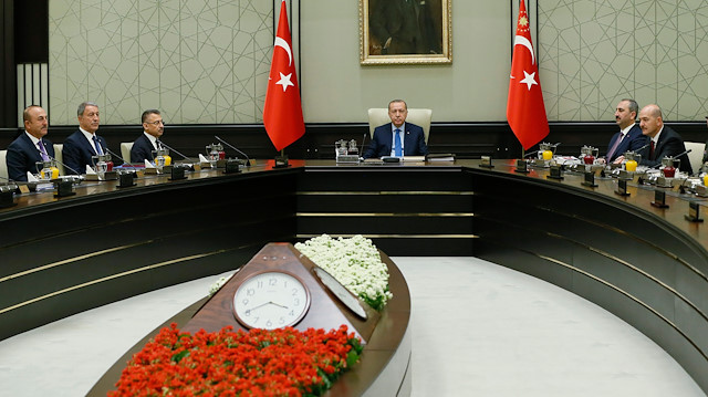 MGK toplantılarına Cumhurbaşkanı Erdoğan başkanlık ediyor. 