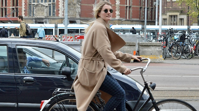Hollanda'da bisiklet, hayatın bir parçası. 