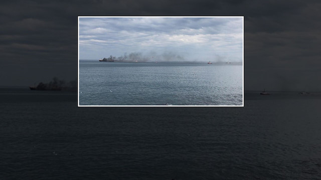 Trabzon'daki gemi yangınının tatbikat amaçlı çıkarıldığı kaydedildi.