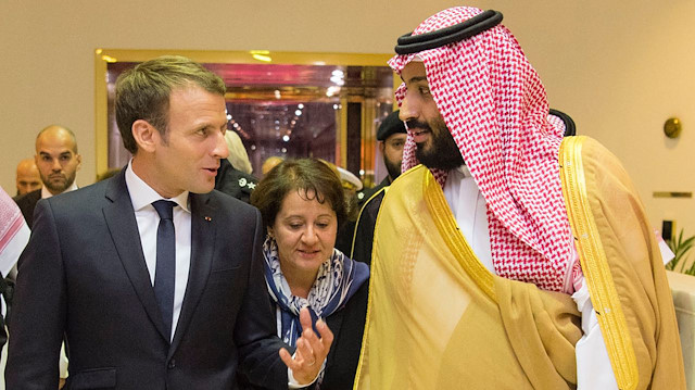 Arşiv: Fransa Cumhurbaşkanı Emmanuel Macron, Suudi Arabistan Veliaht Prensi Muhammed bin Selman