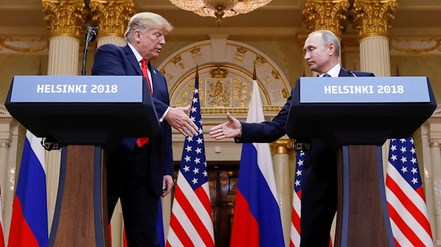  U.S. President Donald Trump and Russia's President Vladimir Putin