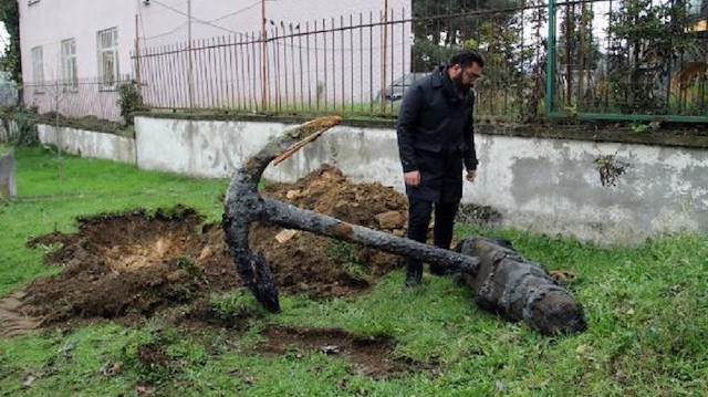 Çapa, Konuralp Müzesi'nin bahçesine getirildi.