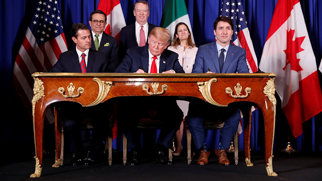 G20 zirvesi, NAFTA'nın yerini alacak ABD-Meksika-Kanada Anlaşmasının (USMCA) imza törenine de ev sahipliği yaptı.