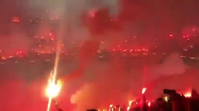 Galatasaray antrenmanından muhteşem görüntüler