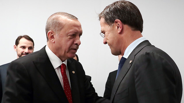 Recep Tayyip Erdoğan - Mark Rutte meeting in Buenos Aires

