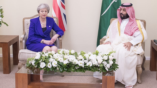İngiltere Başbakanı Theresa May ve Prens Selman