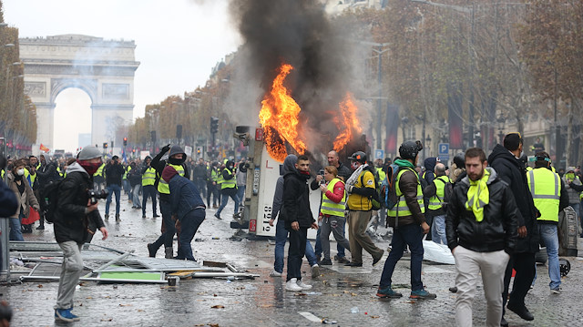 File photo: Protest against fuel prices in Paris

