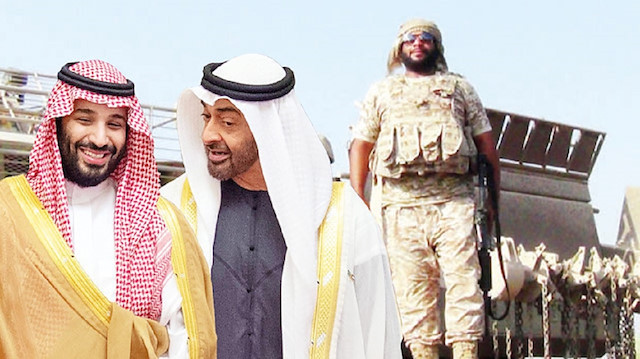 Saudi Crown Prince Mohammad bin Salman and UAE's Mohammad bin Zayed al-Nahyan