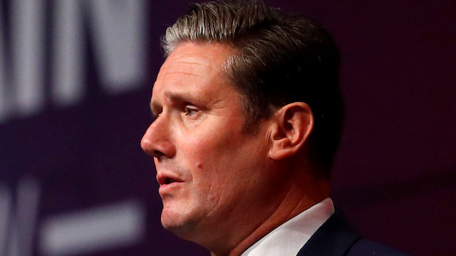 Britain's shadow Secretary of State for Exiting the European Union Keir Starmer delivers his keynote address at the annual Labour Party Conference in Liverpool, Britain.