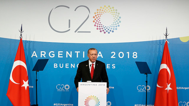Cumhurbaşkanı Erdoğan,  G-20 Liderler Zirvesi’nde basın toplantısı düzenledi.