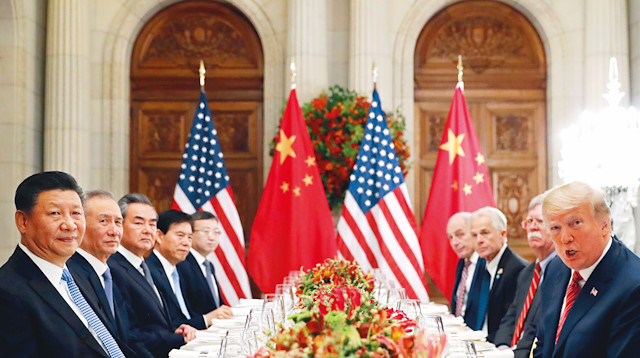 ABD Başkanı Trump ile  Çin Devlet Başkanı Şi Cinping G-20 Liderler Zirvesi'nde bir araya geldi.