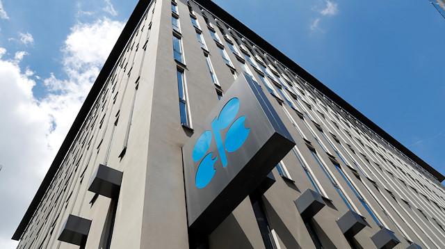 The logo of the Organization of the Petroleoum Exporting Countries (OPEC)