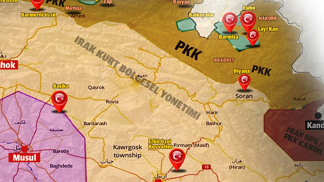 Mehmetçik, Kuzey Irak’ı PKK’ya dar etti. 9 aylık süre boyunca 991 terörist öldürüldü, 300’ü aşkın nokta imha edildi