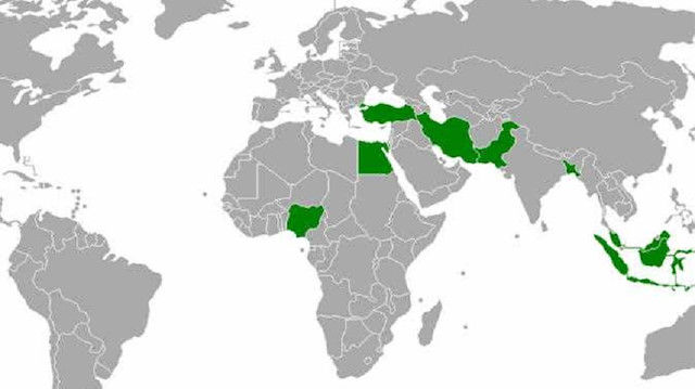 وتضم المجموعة دول تركيا، وإندونيسيا، وماليزيا، وبنغلاديس، وإيران، ومصر، ونيجيريا، وباكستان. 