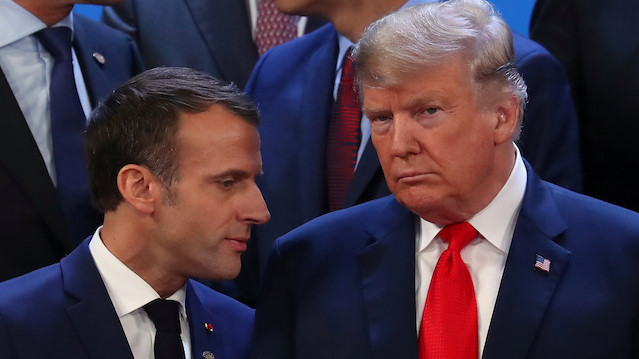 French President Emmanuel Macron and U.S. President Donald Trump 