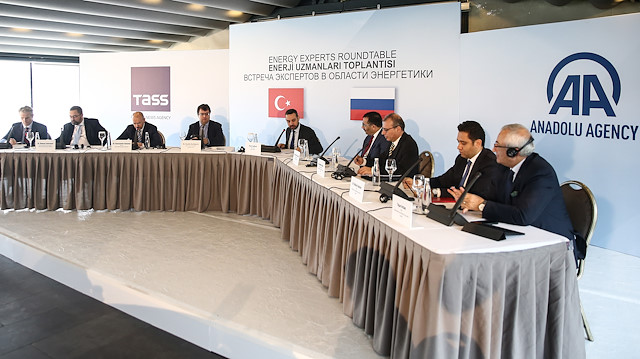 The Turkey-Russia energy experts round table meeting in Istanbul.