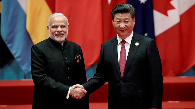 Chinese President Xi Jinping shakes hands with Indian Prime Minister Narendra Modi during the G20 Summit in Hangzhou, Zhejiang province, China September 4, 2016. 