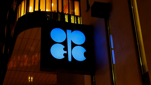 The logo of the Organisation of the Petroleum Exporting Countries (OPEC).