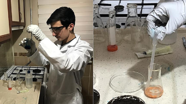 Borsa İstanbul Başakşehir Mesleki ve Teknik Anadolu Lisesi 11. sınıf öğrencisi Belli, izlediği çevre kirliliği haberlerinden etkilenerek, "doğaya zarar vermeyen plastik" üretmek için çalışmaya başladı.