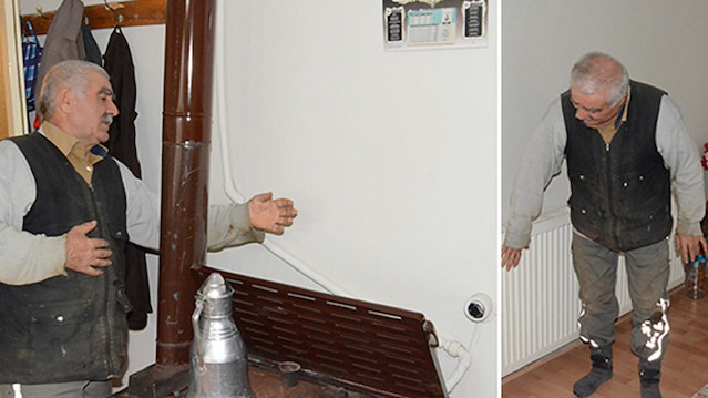 Sobalı evde sadece tek odanın ısınmasından memnun olmayan Mehmet Atlı, çözümü icatta buldu. 