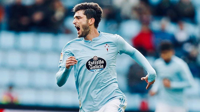 Okay Yokuşlu, Celta Vigo'da ilk golünü kafayla attı.