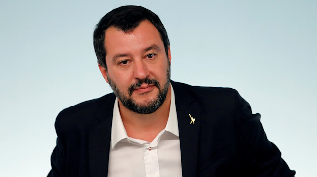 Leader of right-wing League party and Italian Interior Minister Matteo Salvini