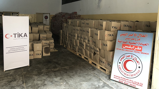 Turkey donates 16 tons of food aid to Libya