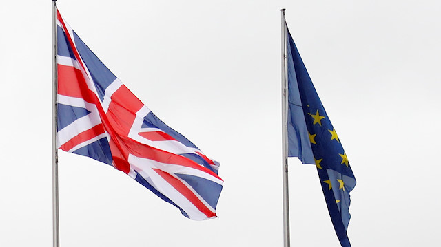 British and EU Flags 