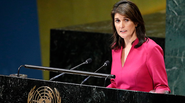 US envoy to the UN Nikki Haley
