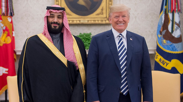 ABD Başkanı Donald Trump ve Suudi Arabistan Prensi Muhammed bin Selman 
