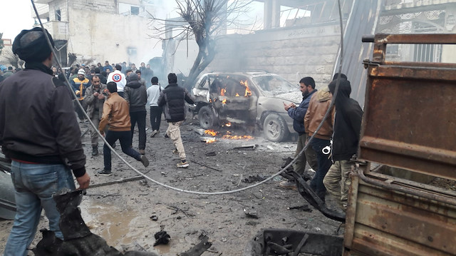 Bomba yüklü araçla gerçekleştirilen saldırıda ilk belirlemelere göre 1 kişi hayatını kaybetti, çok sayıda yaralı var. Fotoğraf: Yılmaz Bilgen