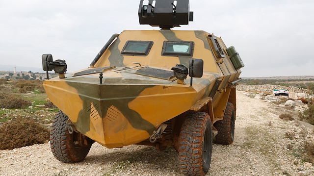 Suriyeli askeri muhaliflerden yerli zırhlı araç

