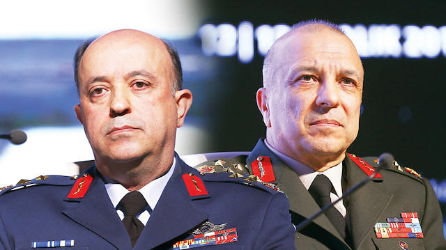 Hava Kuvvetleri Komutanlığı Kurmay Başkanı Korgeneral İsmail Güneykaya ve Kara Kuvvetleri Kurmay Başkanı Korgeneral Yavuz Türkgenci