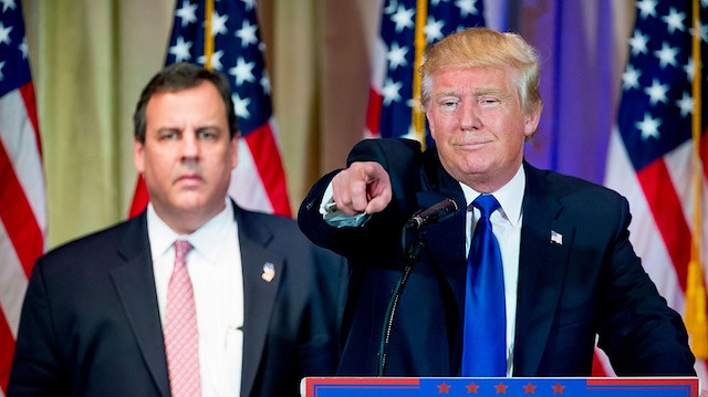 New Jersey governor Chris Christie and Donald Trump