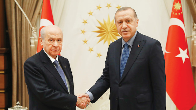 Cumhurbaşkanı Erdoğan ile
MHP lideri Devlet Bahçeli
geçen hafta bir araya gelmişti.