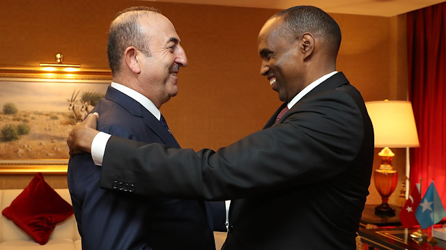 Dışişleri Bakanı Mevlüt Çavuşoğlu ile Somali Başbakanı Hasan Ali Hayri