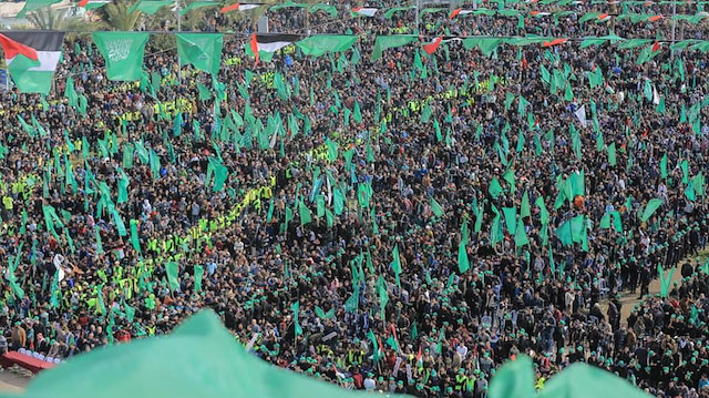 "حماس" تحتفل بذكرى تأسيسها بمهرجان جماهيري في غزة