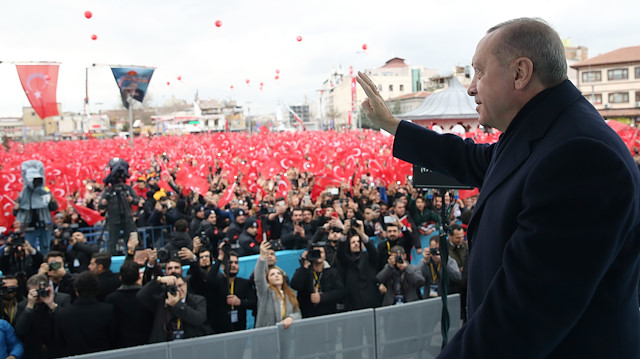 President of Turkey Recep Tayyip Erdogan in Konya