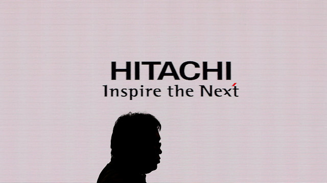  A logo of Hitachi Ltd.