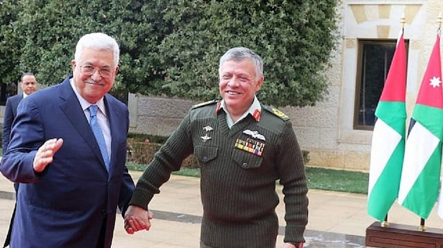 Jordan's King Abdullah II & Palestinian Authority President Mahmoud Abbas