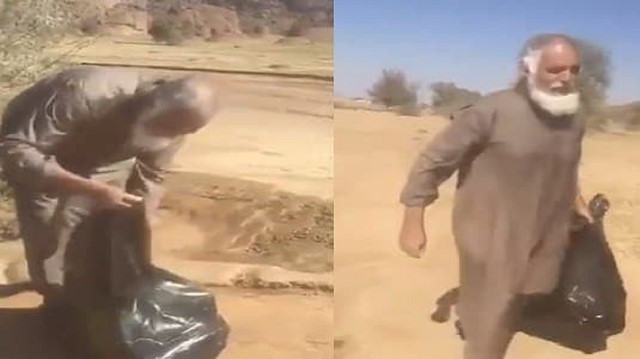بالفيديو: مُسن يوجه الكشاته بتنظيف الأماكن قبل مغادرتهم
