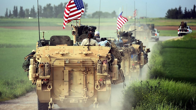 ABD'nin YPG'li teröristlerin elindeki alana yaptığı askeri sevkiyat. 