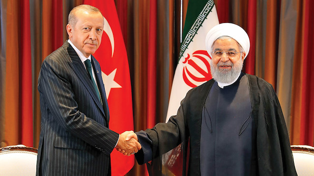  Cumhurbaşkanı Recep Tayyip Erdoğan ve İran Cumhurbaşkanı Hasan Ruhani