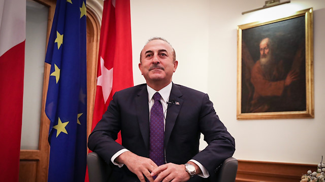 Turkish FM Cavusoglu in Malta  